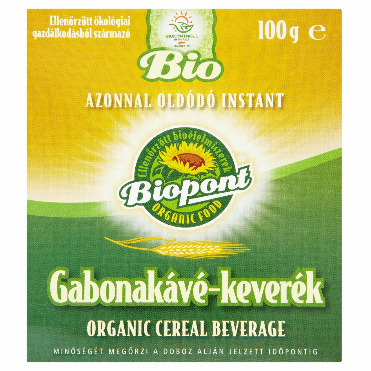 Képek - Biopont BIO azonnal oldódó instant gabonakávé-keverék 100 g