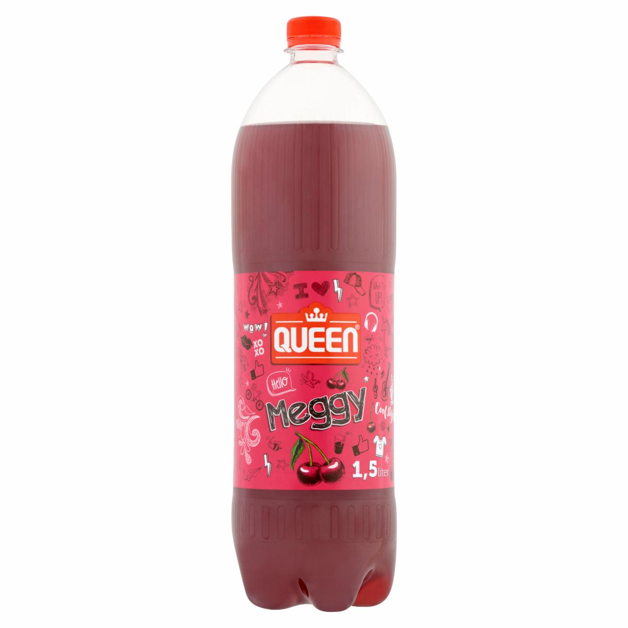 Képek - Queen meggy ízű energiaszegény szénsavas üdítőital cukorral és édesítőszerekkel 1,5 l