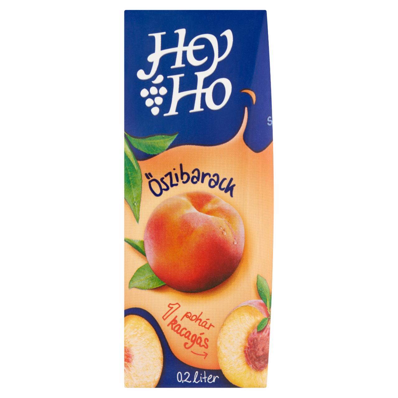 Képek - Hey-Ho őszibarack gyümölcsital cukorral és édesítőszerrel 0,2 l