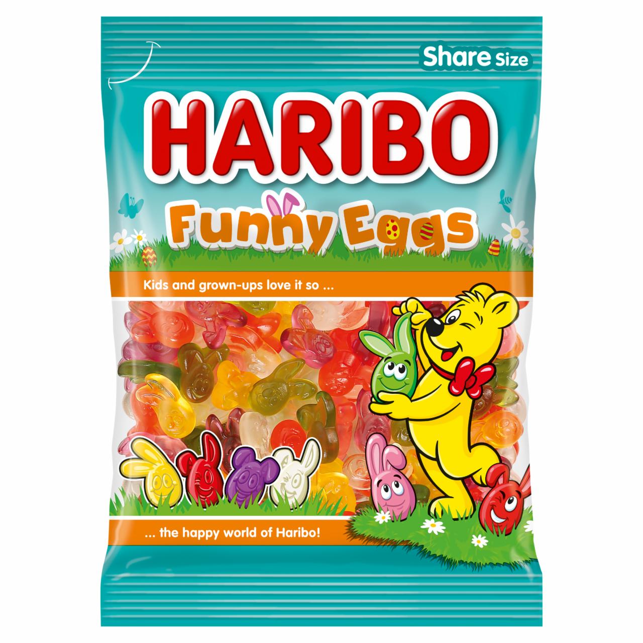 Képek - Haribo Funny Eggs gyümölcsízű gumicukorka 200 g 