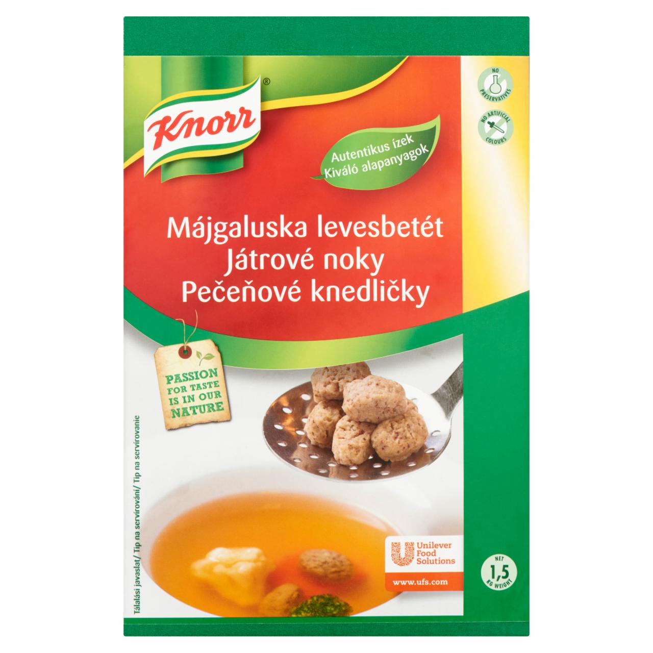 Képek - Knorr májgaluska levesbetét 1,5 kg