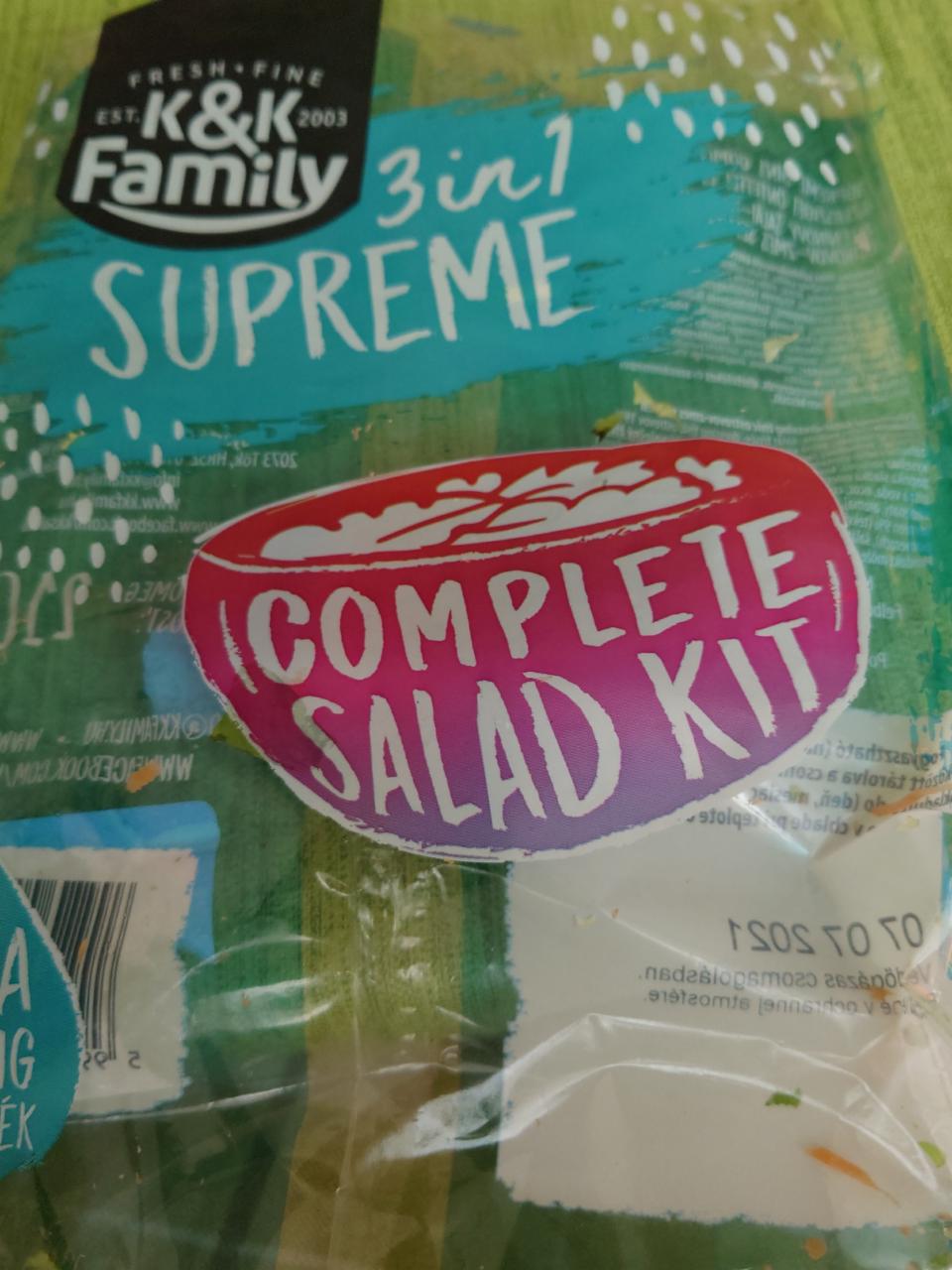 Képek - Supreme 3 in 1 friss salátakeverék magkeverékkel, ezerszigetöntettel K&K Family