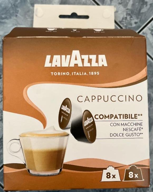 Képek - Cappuccino teljes tejpor és őrölt pörkölt kávé kapszulákban Lavazza