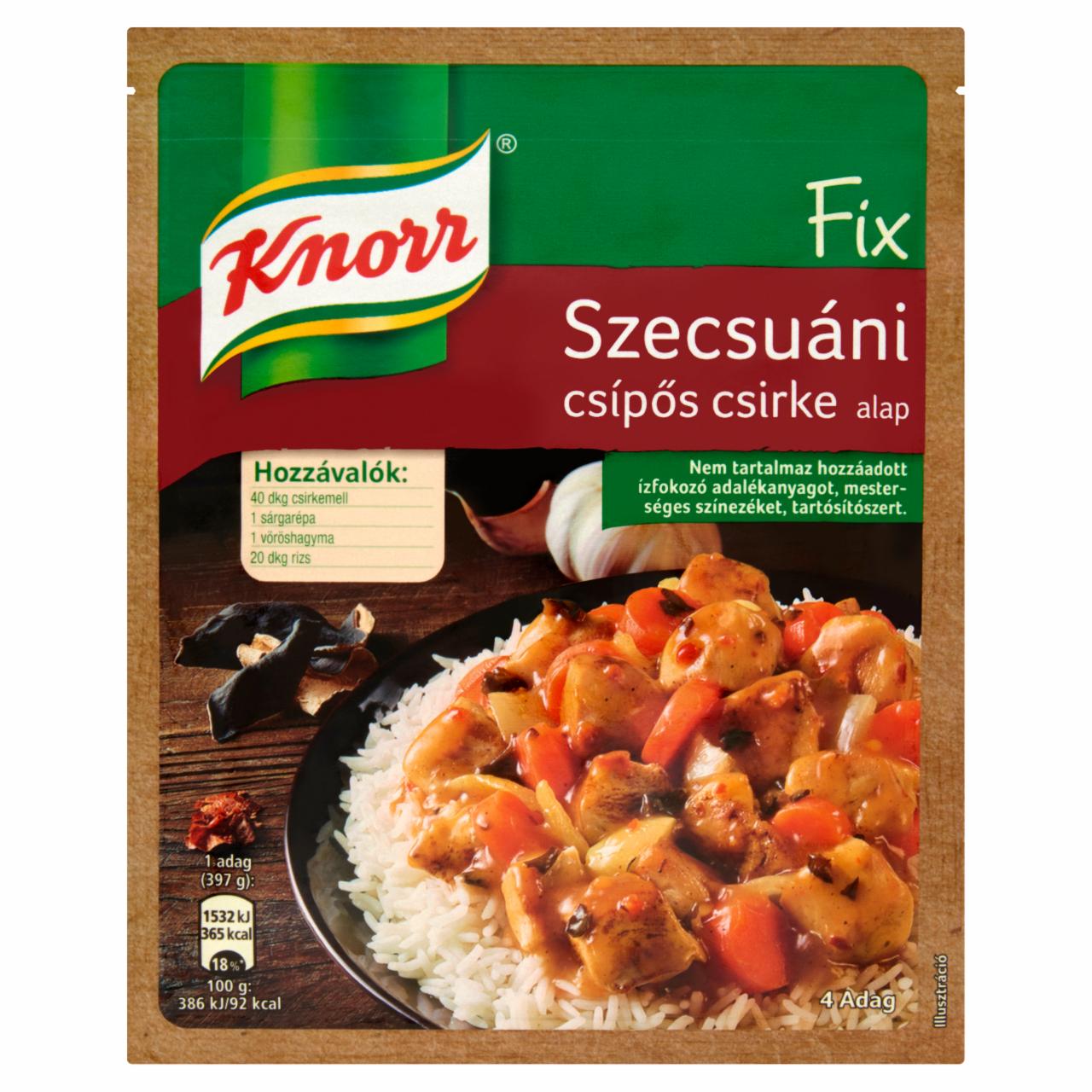 Képek - Knorr Fix szecsuáni csípős csirke alap 37 g