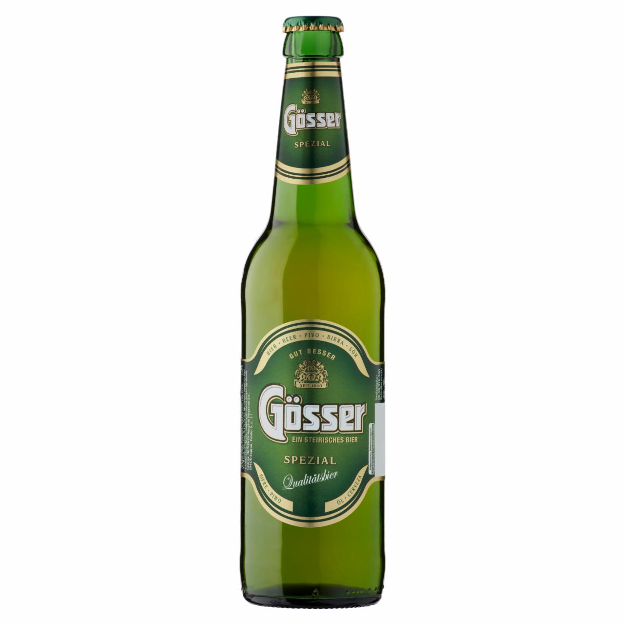 Képek - Gösser minőségi világos sör 5,1% 0,5 l üveg