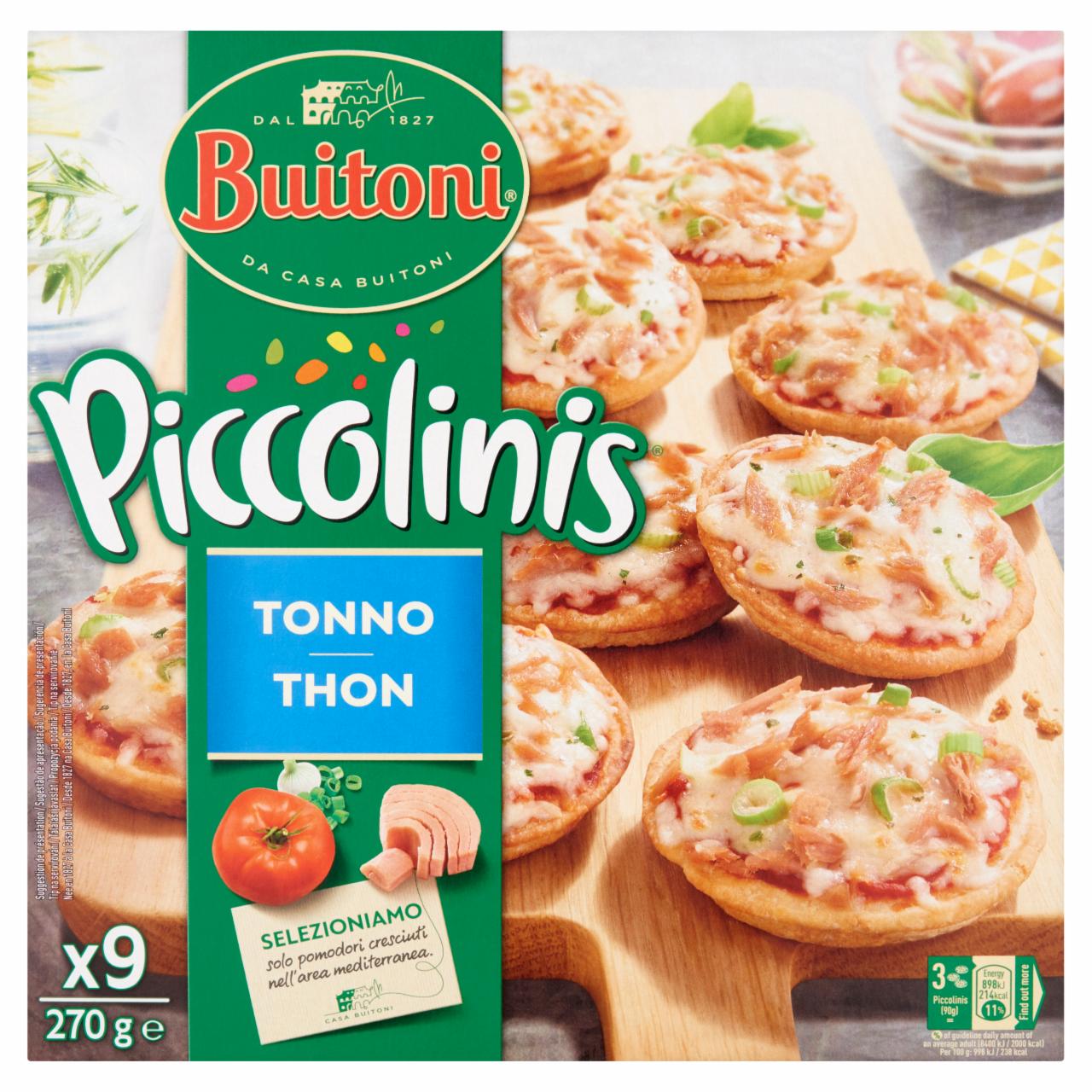 Képek - Buitoni Piccolinis Tonno gyorsfagyasztott mini pizza 9 db 270 g