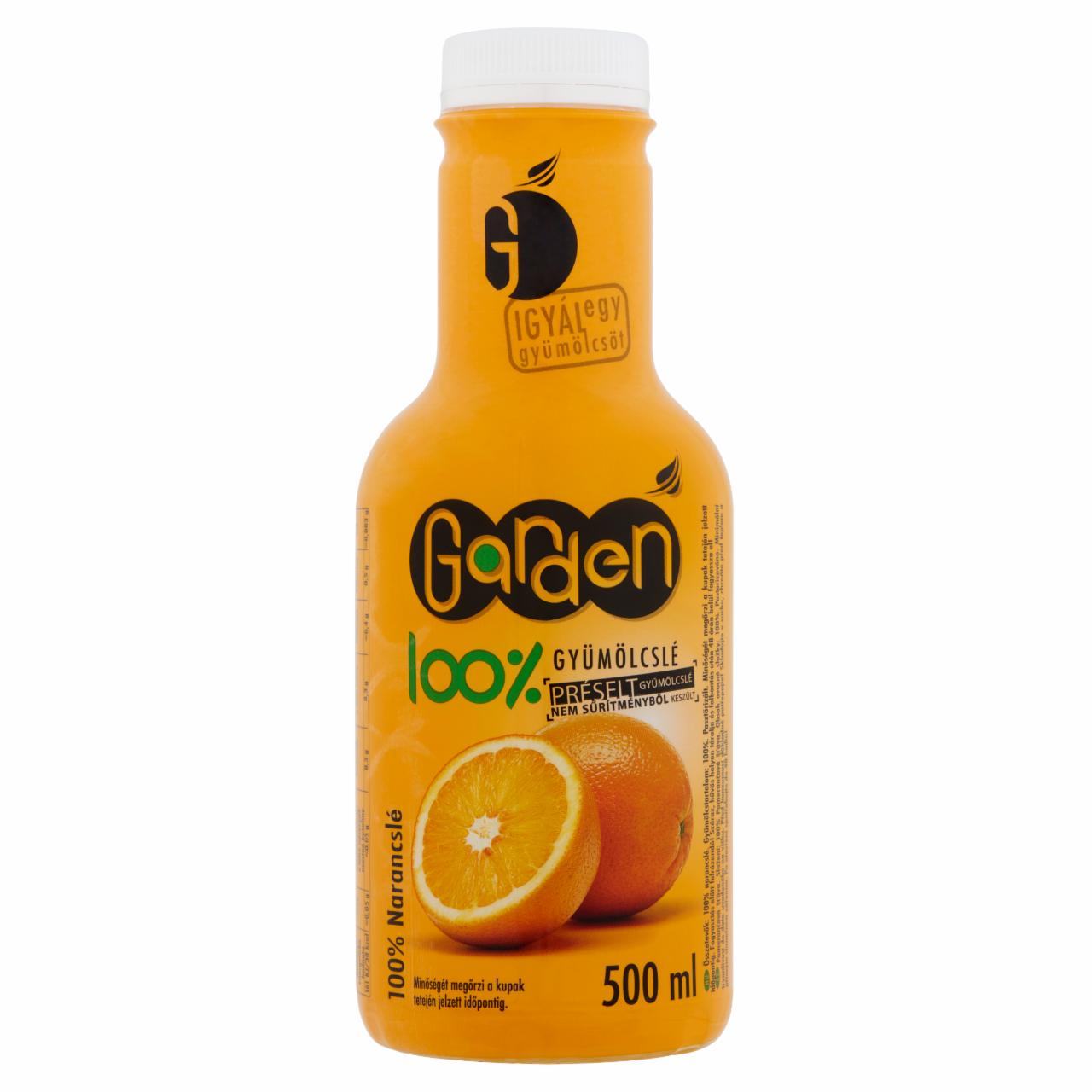 Képek - Garden 100% narancslé 500 ml
