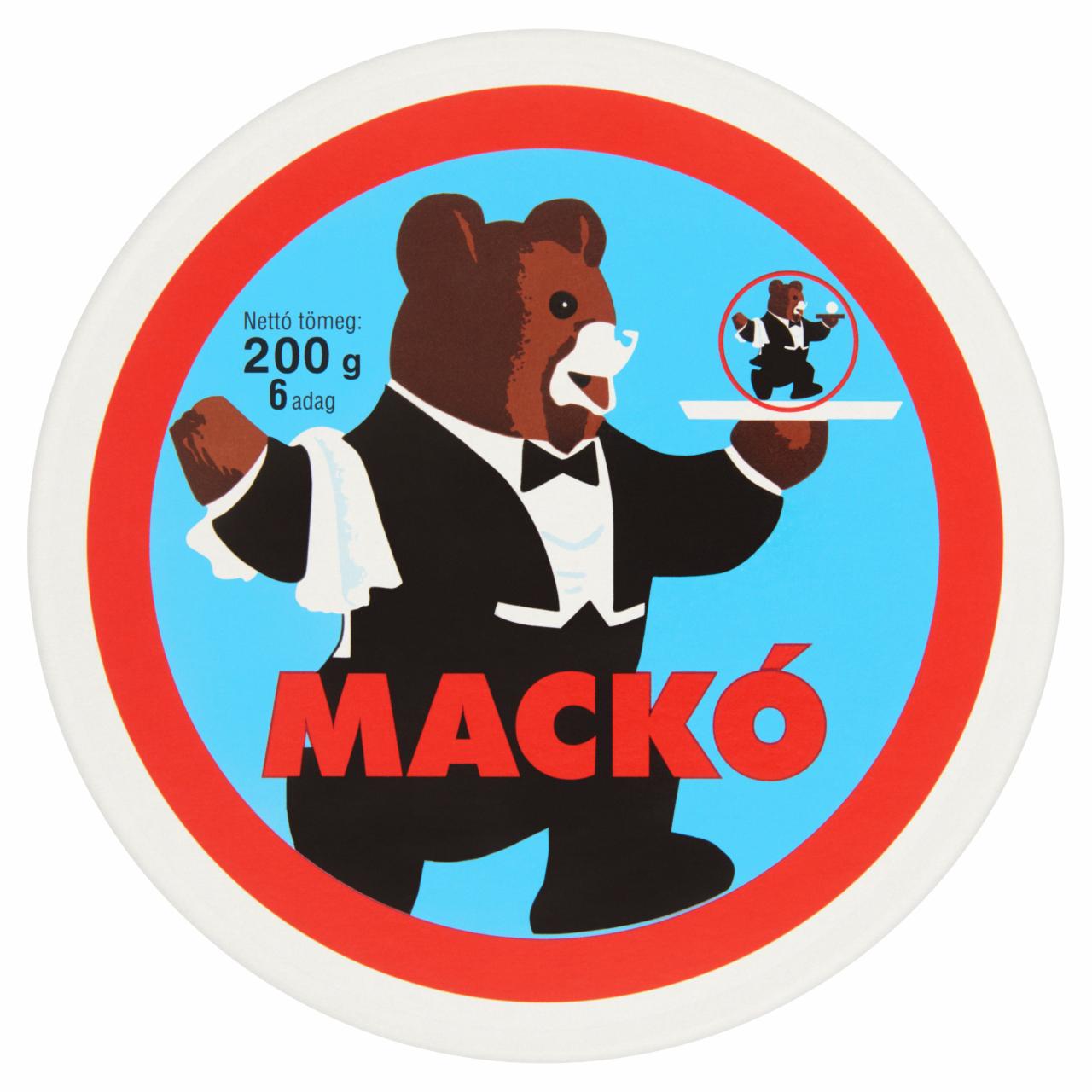 Képek - Mackó kenhető, félzsíros ömlesztett sajt 6 db 200 g