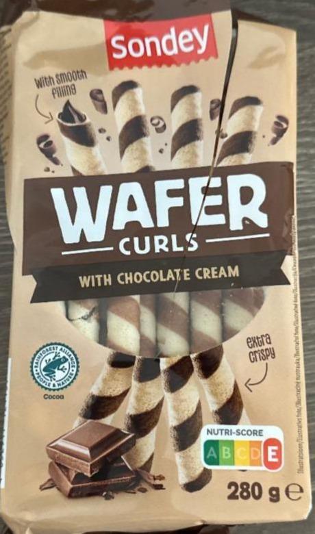 Képek - Wafer curls with chocolate cream Sondey