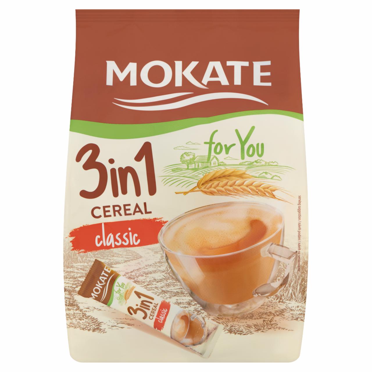 Képek - Mokate Cereal 3in1 Classic instant gabonakávé por 10 x 16 g
