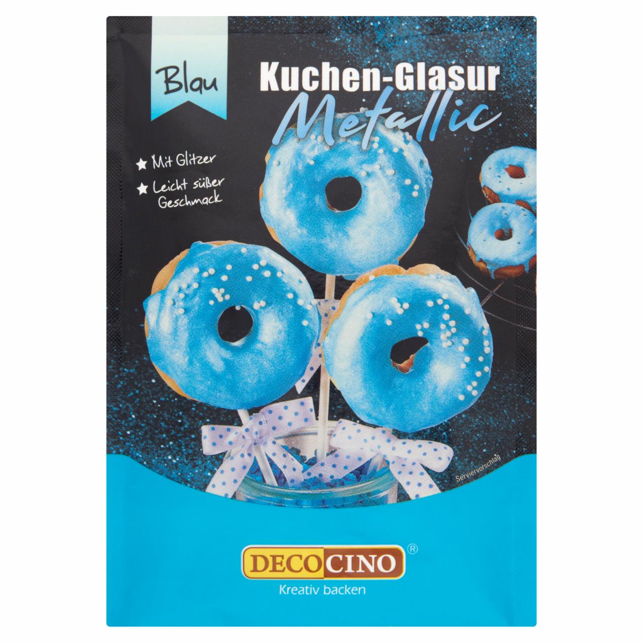 Képek - Decocino kék metál fényes cukorbevonat 65 g