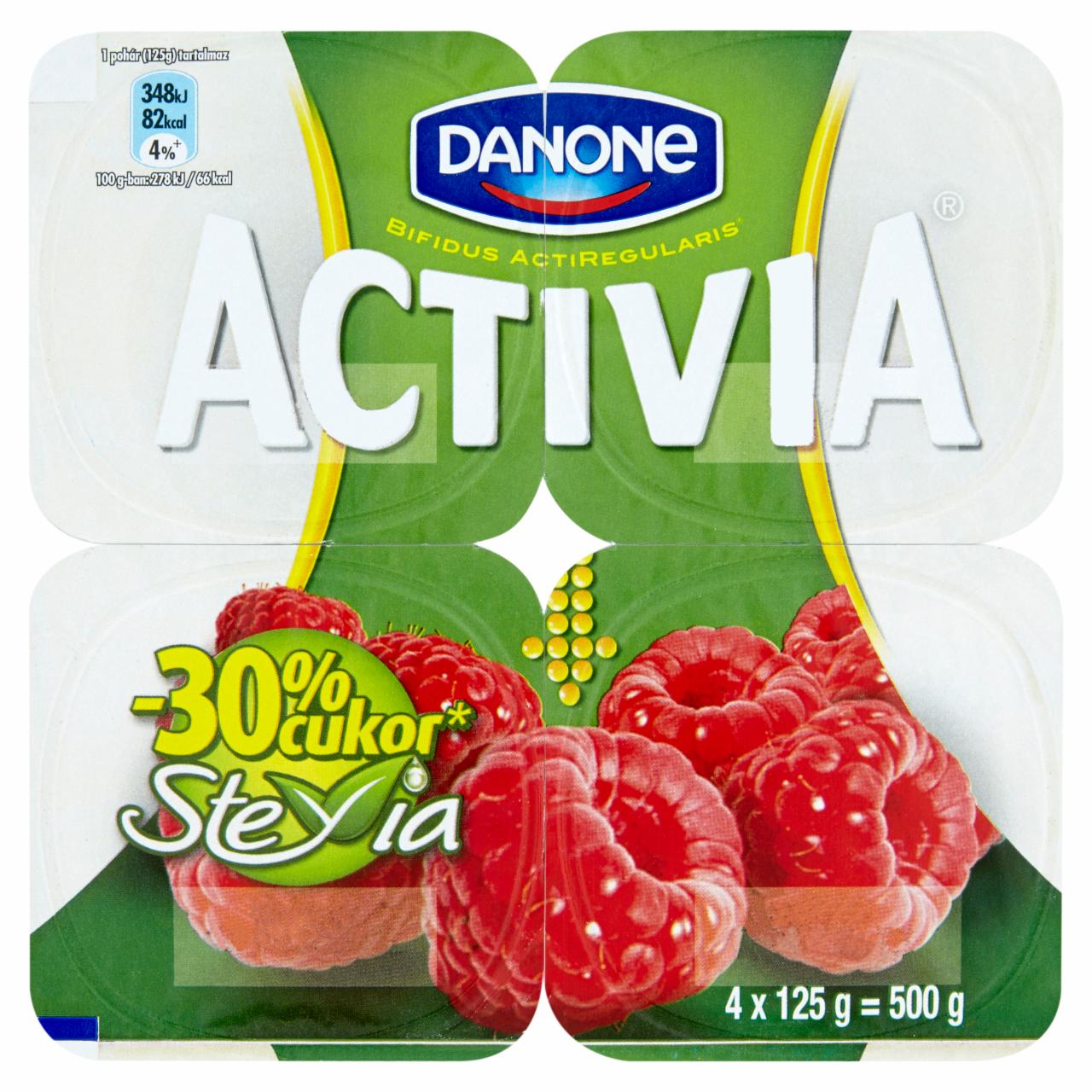 Képek - Danone Activia Stevia málnás joghurt 4 x 125 g