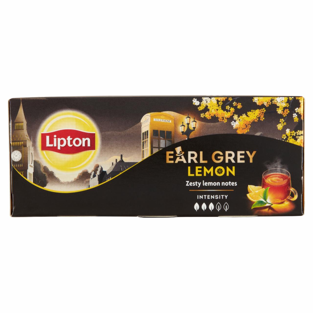 Képek - Lipton Earl Grey Lemon ízesített fekete tea 25 teafilter 50 g