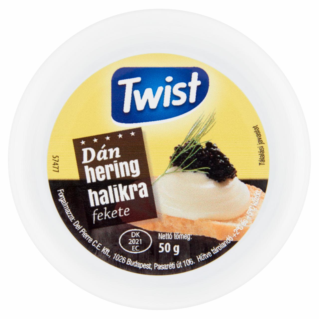 Képek - Twist fekete dán hering halikra 50 g