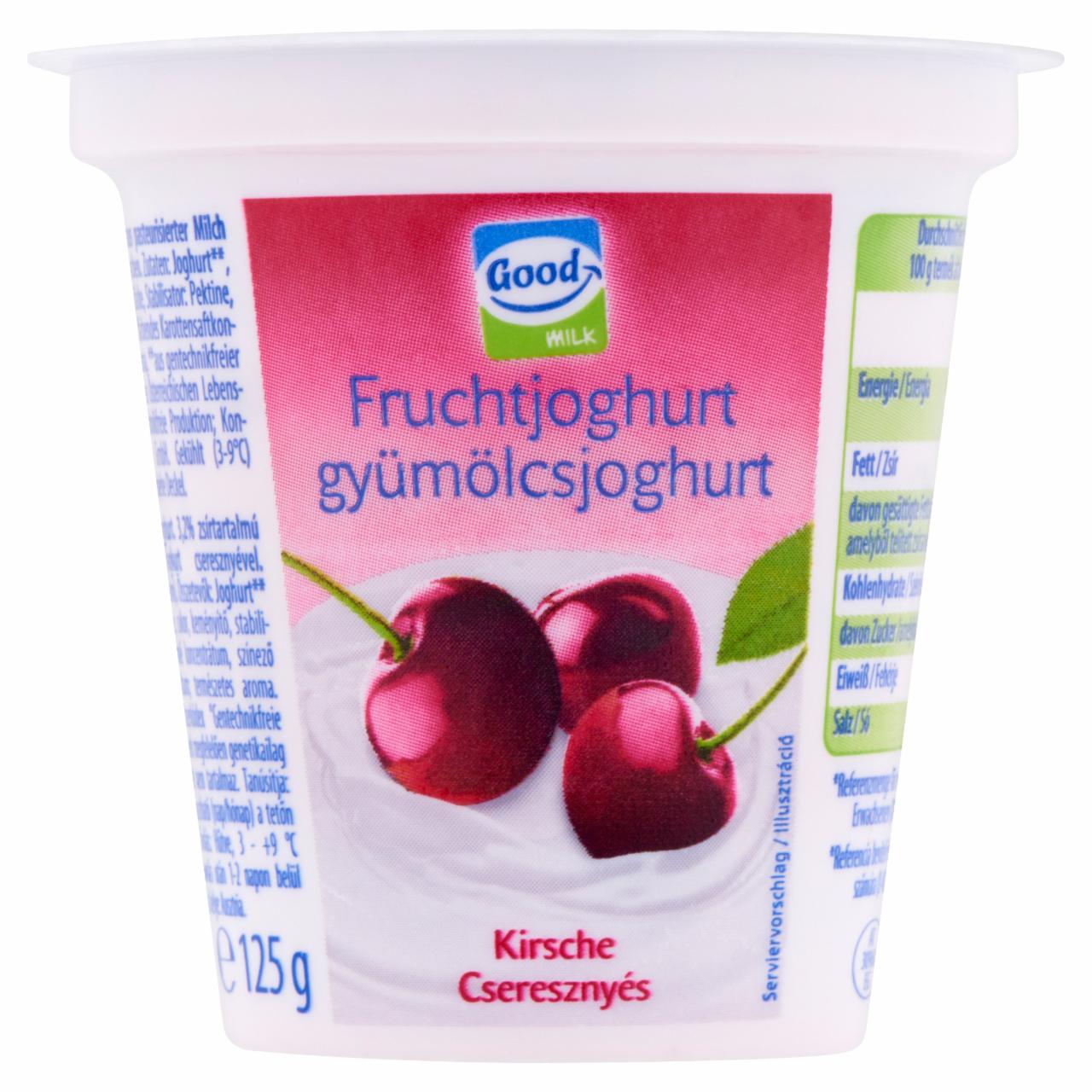 Képek - Good Milk cseresznyés gyümölcsjoghurt 125 g