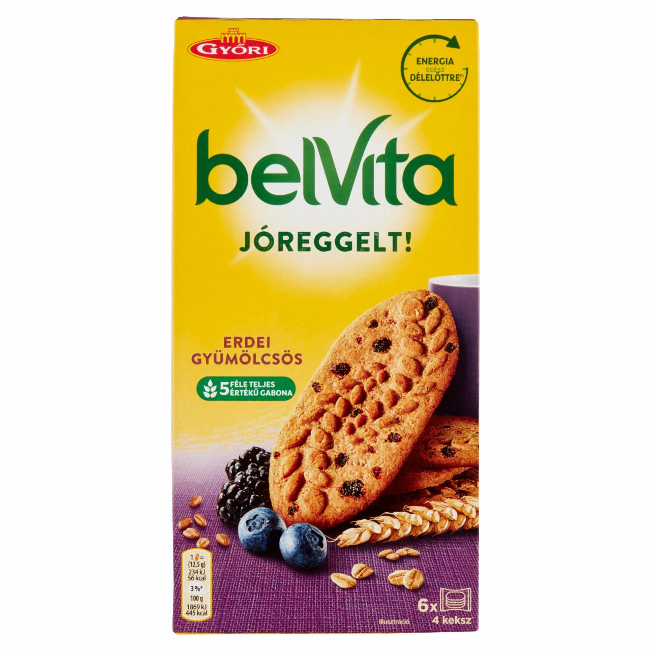 Képek - Belvita JóReggelt! erdei gyümölcsös, gabonás, omlós keksz 300 g
