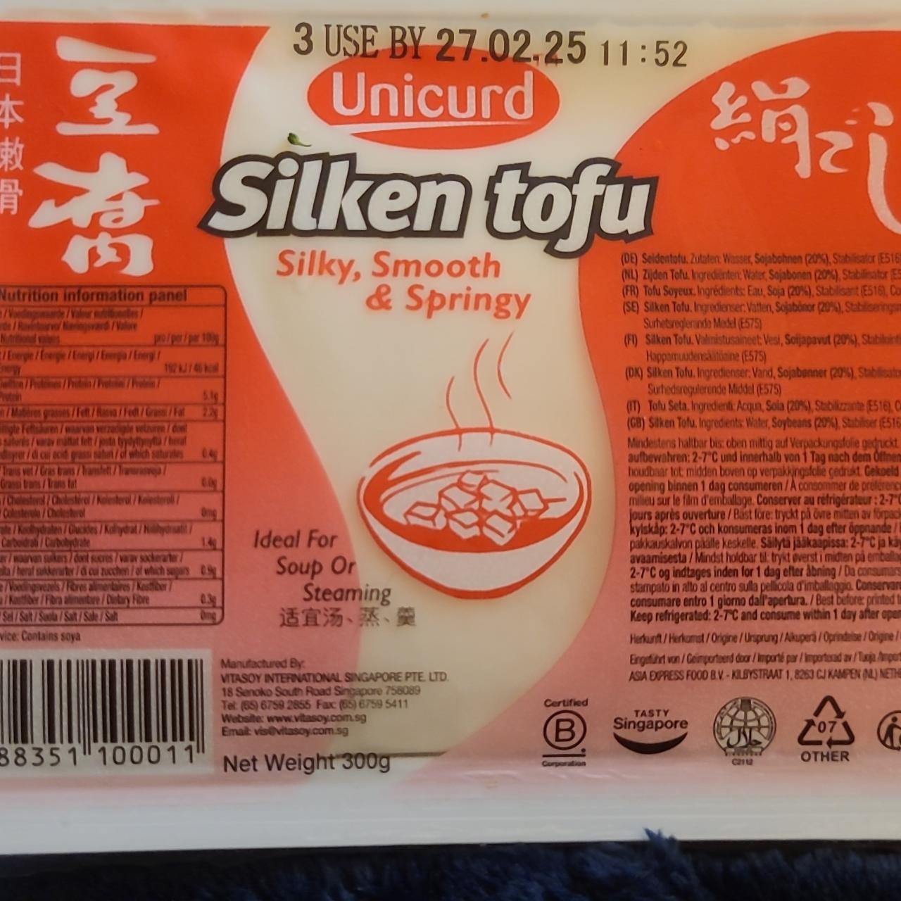 Képek - Silken tofu Unicurd