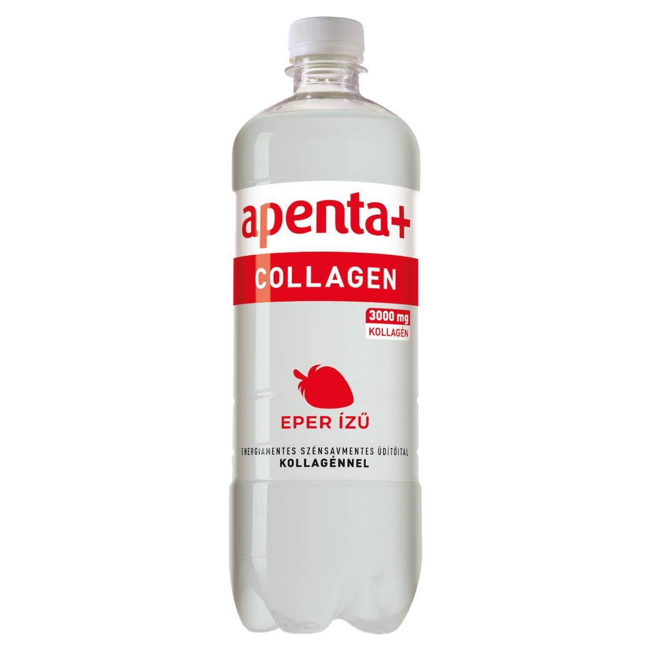 Képek - Apenta+ Collagen eperízű szénsavmentes, energiamentes üdítőital édesítőszerekkel, kollagénnel 750 ml