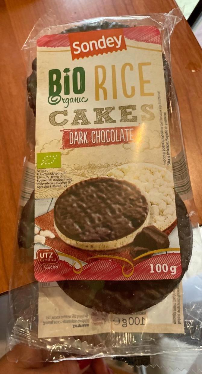 Képek - Bio rice cakes Dark chocolate Sondey