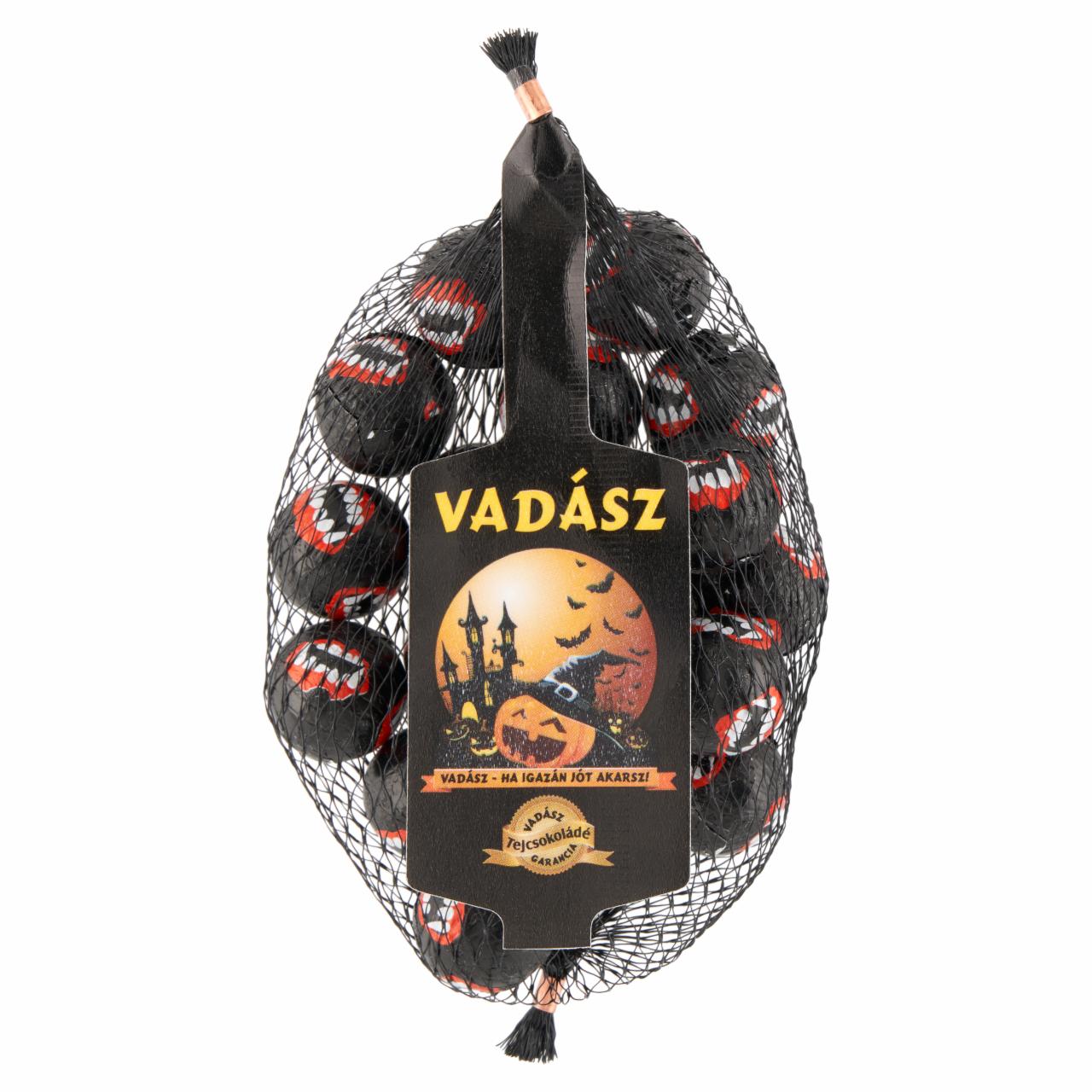 Képek - Vadász Drakula Száj mogyorós krémmel töltött tejcsokoládé golyó 100 g