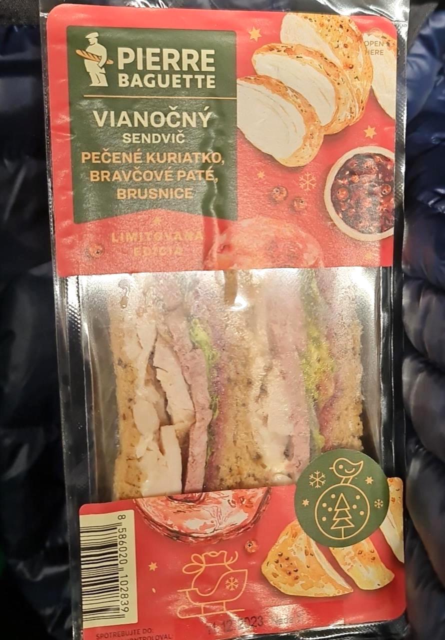 Képek - Vianočný sendvič pečené kuriatko, bravčové paté, brusnice Pierre Baguette