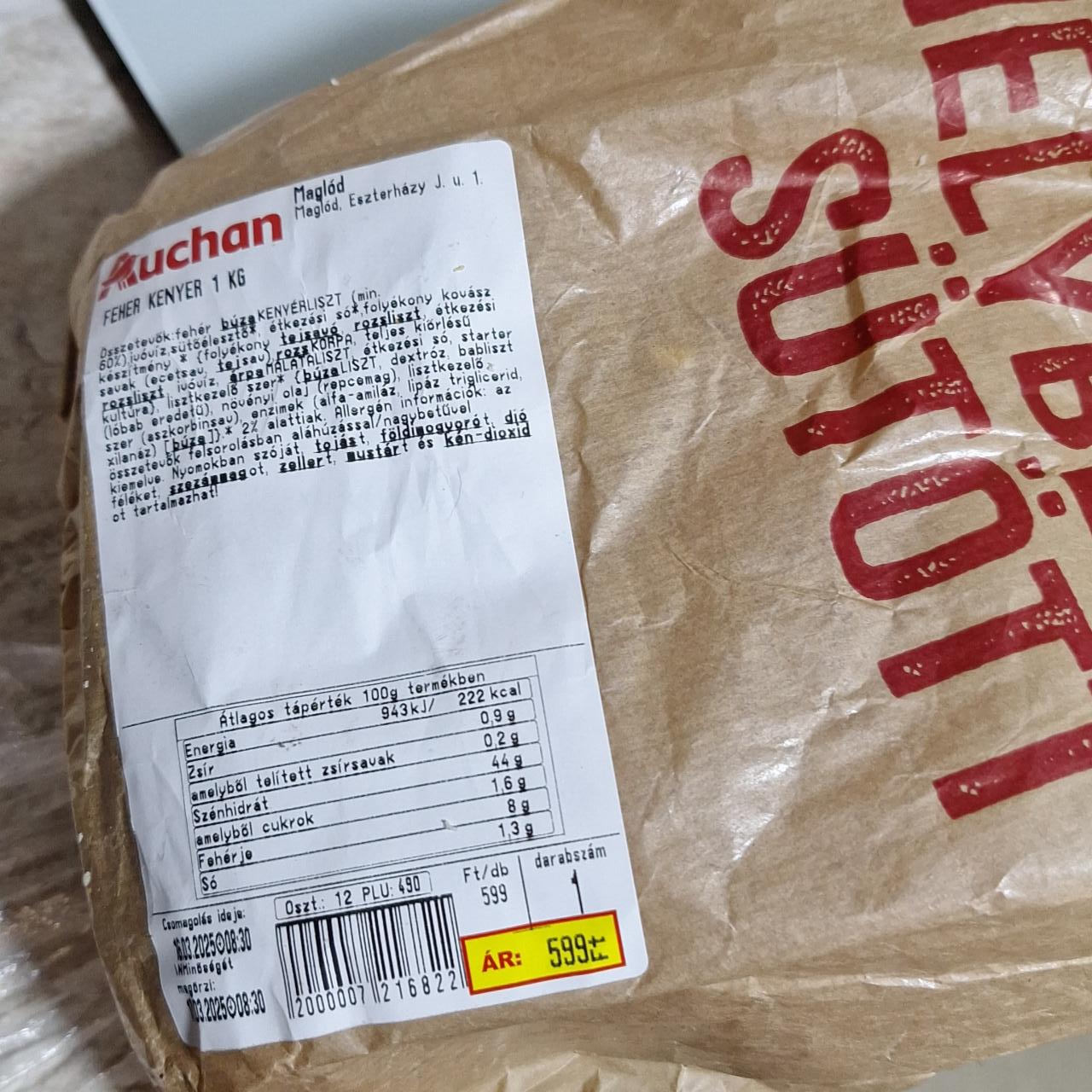 Képek - Auchan fehér kenyér