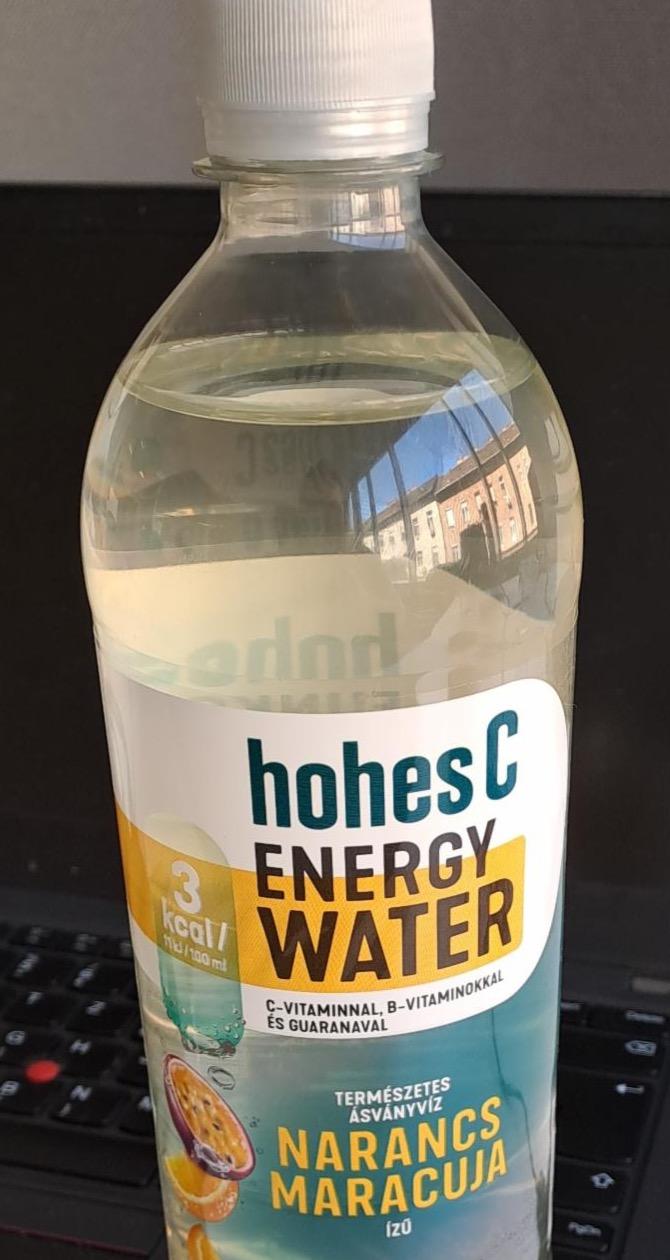 Képek - Hohes C Energy Water természetes ásványvíz alapú narancs maracuja ízű üdítőital 0,75 l