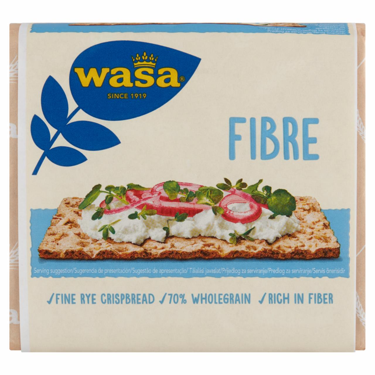 Képek - Fibre élelmi rostokban gazdag, rozsliszttel készült sütőipari termék Wasa