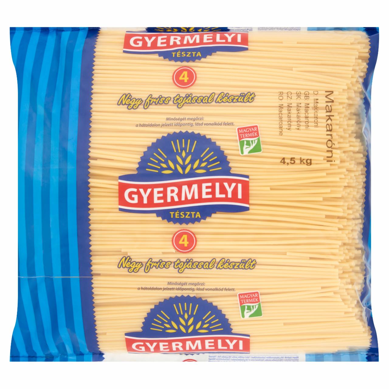 Képek - Gyermelyi ömlesztett 4 tojásos makaróni 4,5 kg