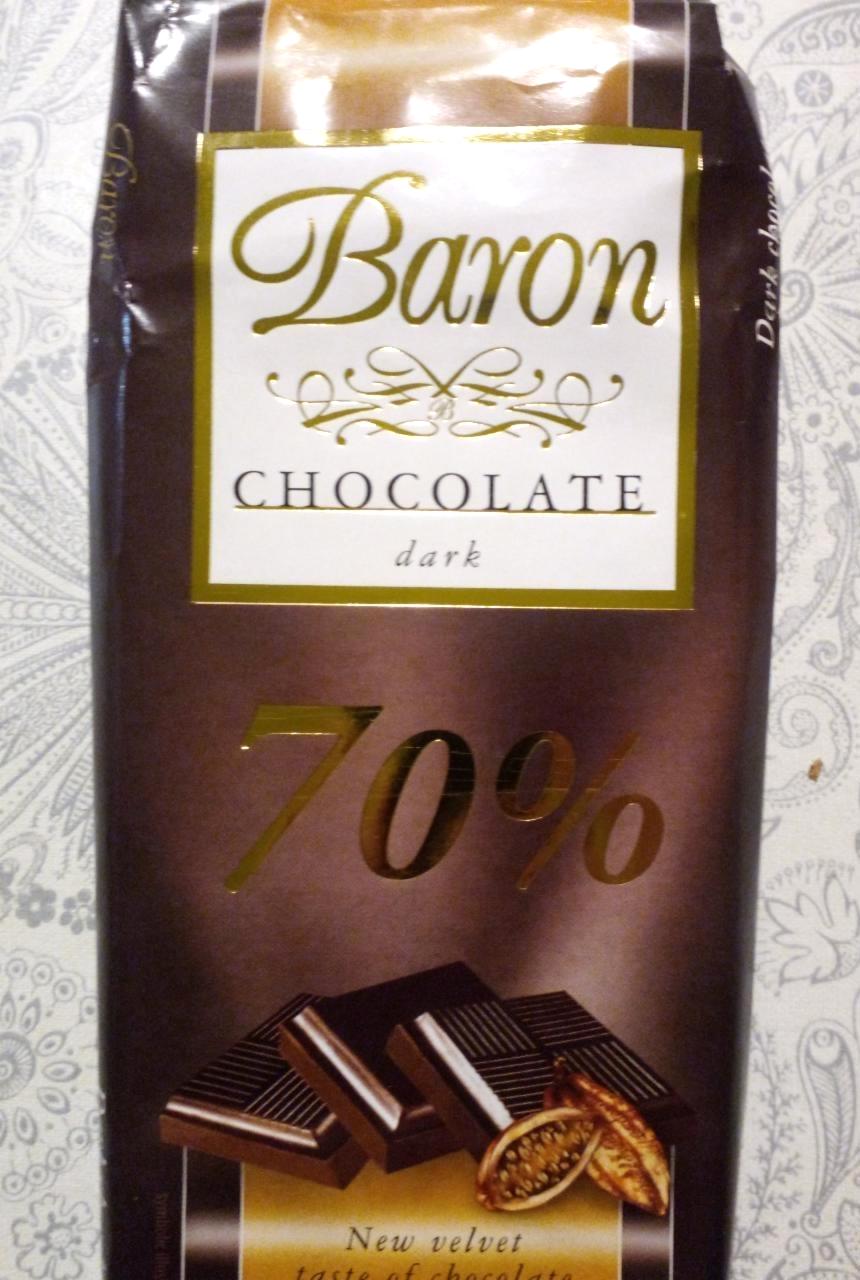 Képek - Étcsokoládé 70% Baron