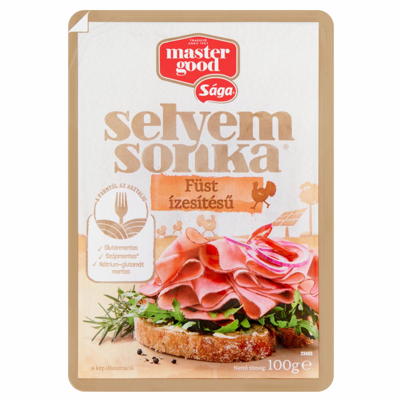 Képek - Sága szeletelt, füst ízesítésű selyemsonka 100 g