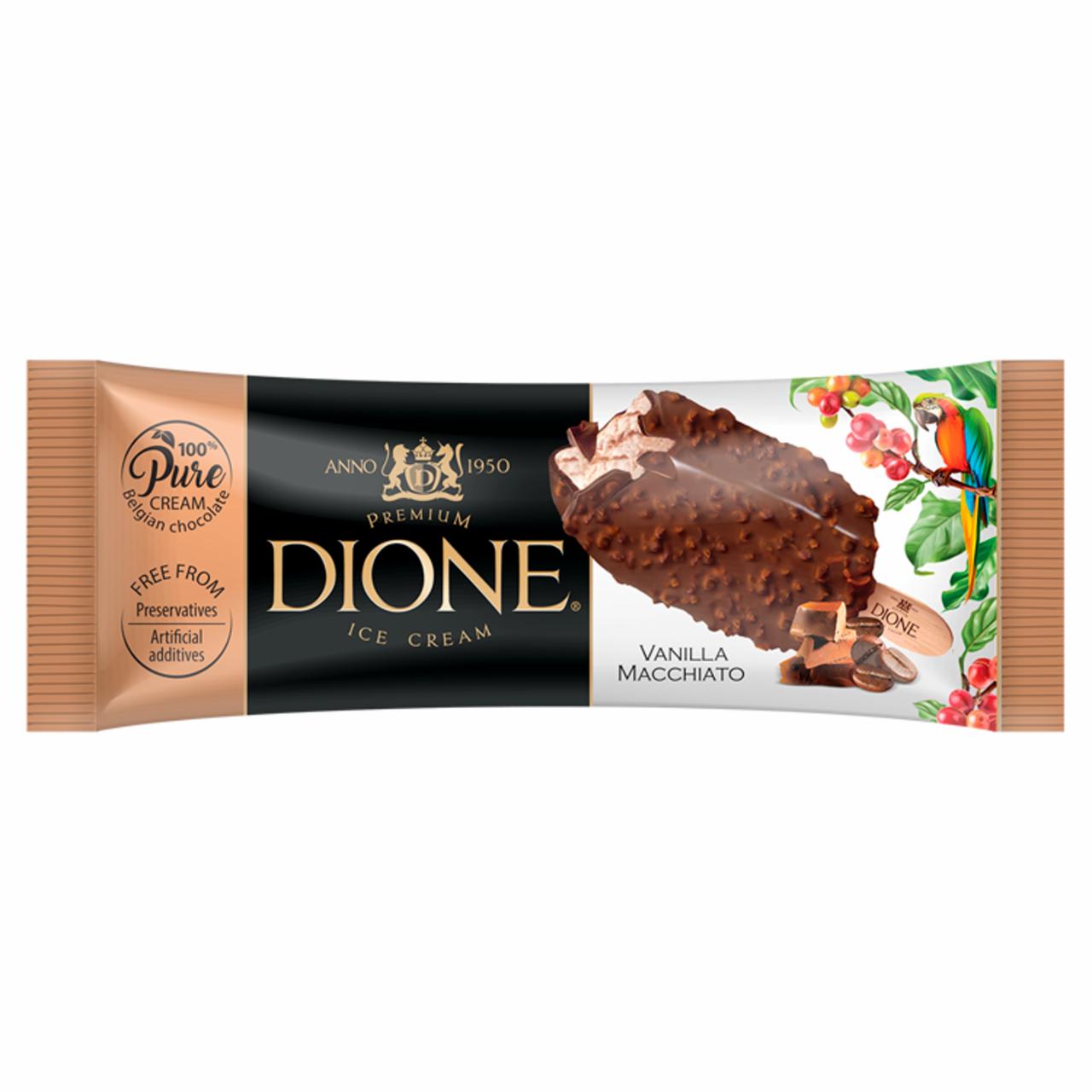 Képek - Dione vaníliaízű jégkrém indiai kávés öntettel és kávés kekszes belga étcsokoládéval 85 ml