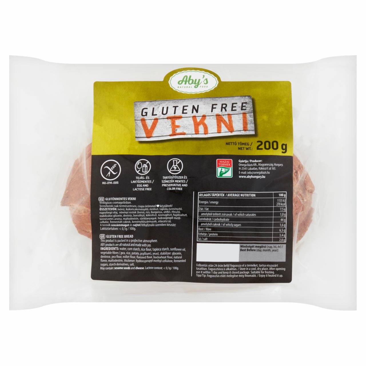 Képek - Aby's Gluten Free vekni 200 g