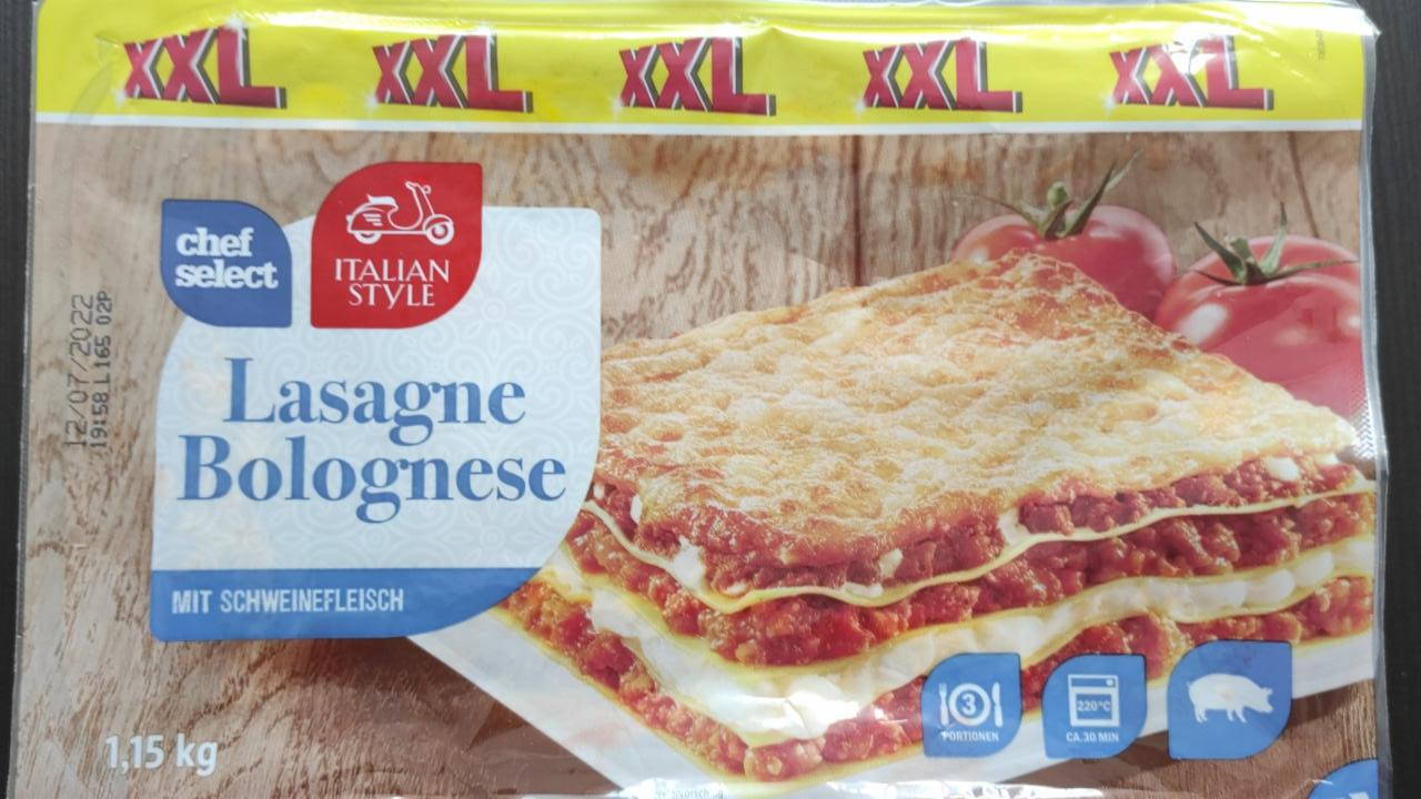 Képek - Lasagne Bolognese mit schweinefleisch Chef select Italian Style