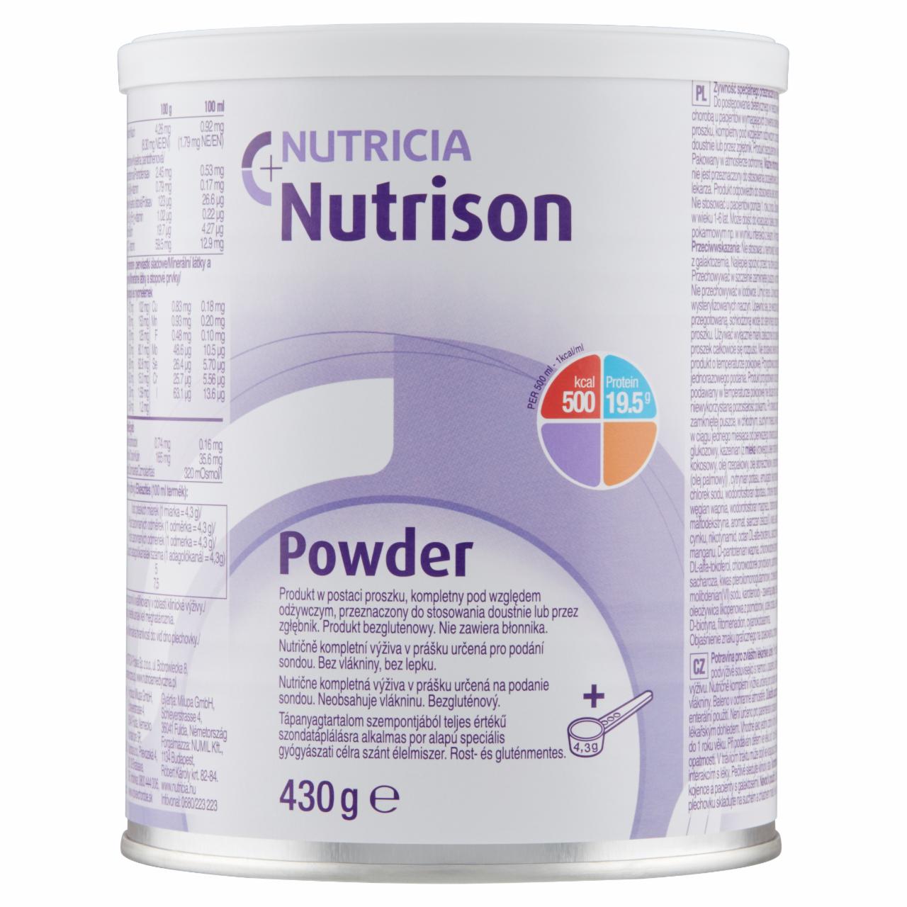 Képek - Nutricia Nutrison Powder speciális gyógyászati célra szánt élelmiszer 1 éves kortól 430 g