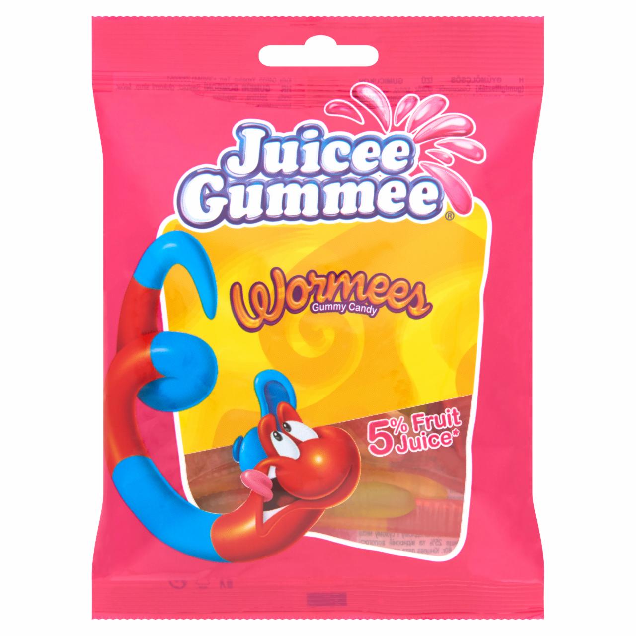 Képek - Wormees gumigiliszta gyümölcsös ízű gumicukor Juicee Gummee