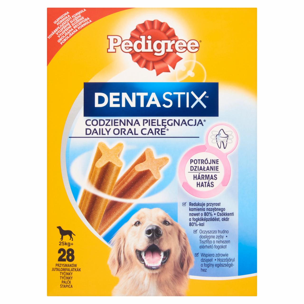 Képek - Pedigree DentaStix jutalomfalat 25 kg+-os kutyáknak 28 db 1080 g