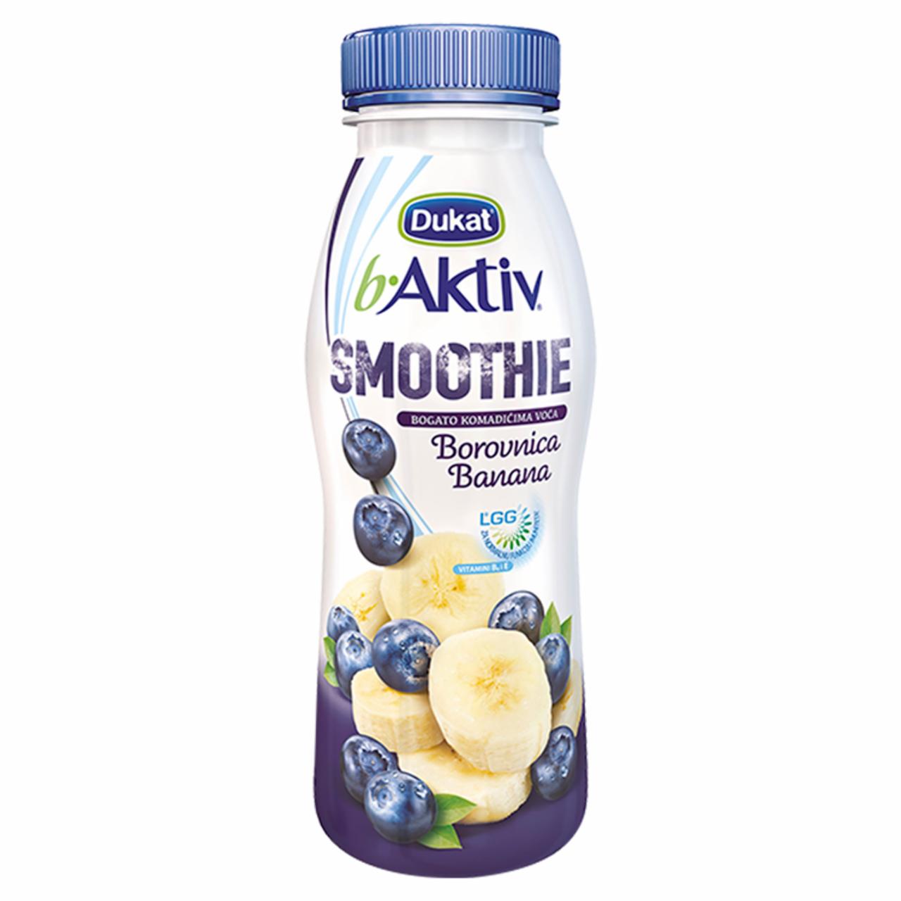 Képek - Dukat Smoothie zsírszegény áfonyás-banános tejkészítmény 330 g