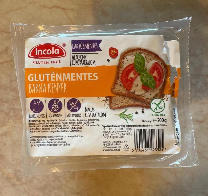 Képek - Gluténmentes barna kenyér Incola