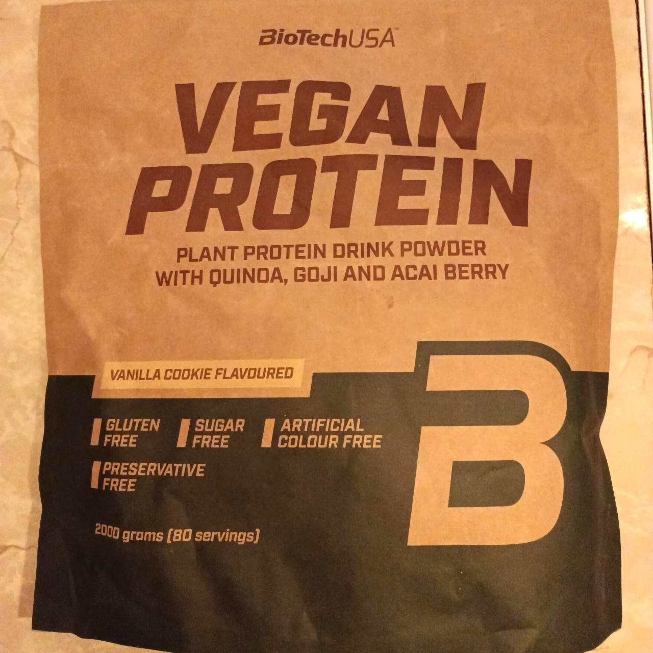 Képek - Vegan protein vanilla cookie flavoured BioTechUSA