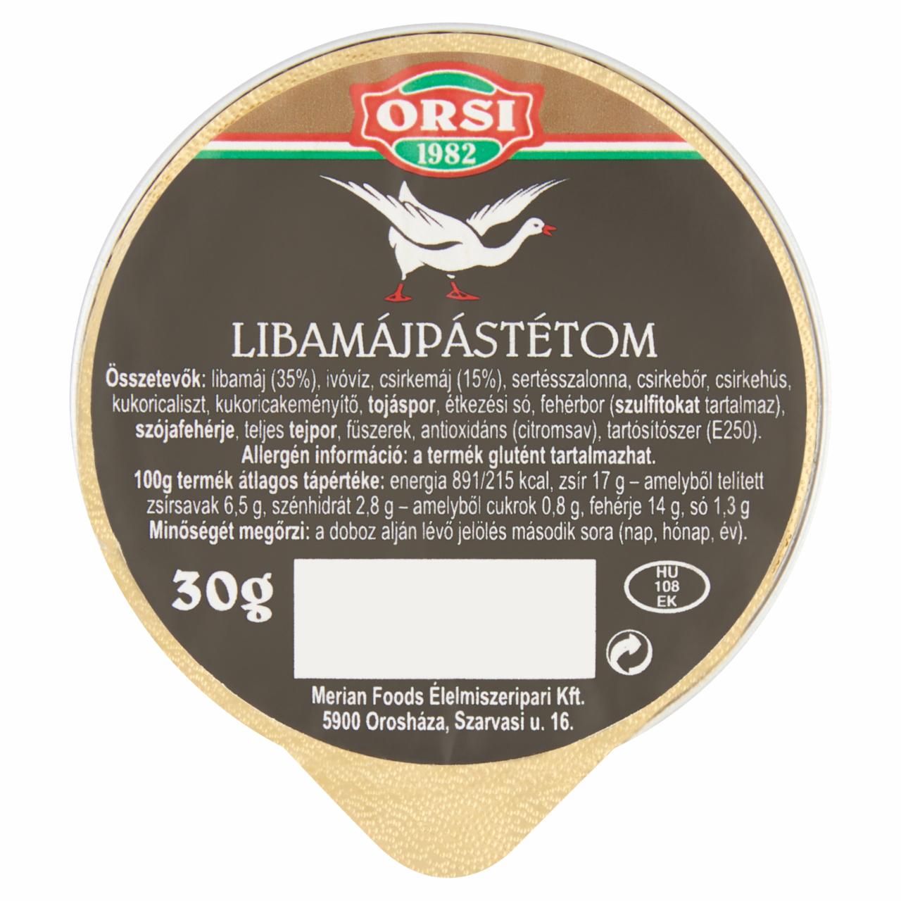 Képek - Orsi libamájpástétom 30 g