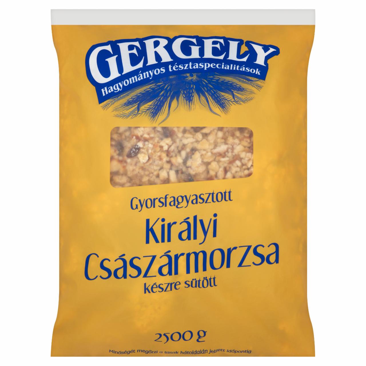 Képek - Gergely Hagyományos Tésztaspecialitások gyorsfagyasztott, készre sütött királyi császármorzsa 2500 g