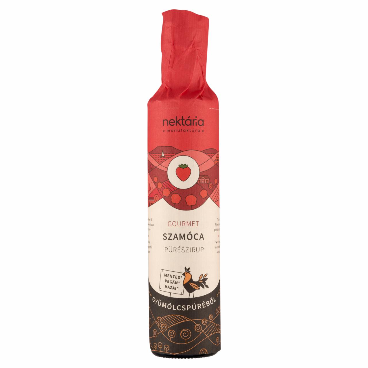 Képek - Nektária Gourmet szamóca pürészirup 500 ml