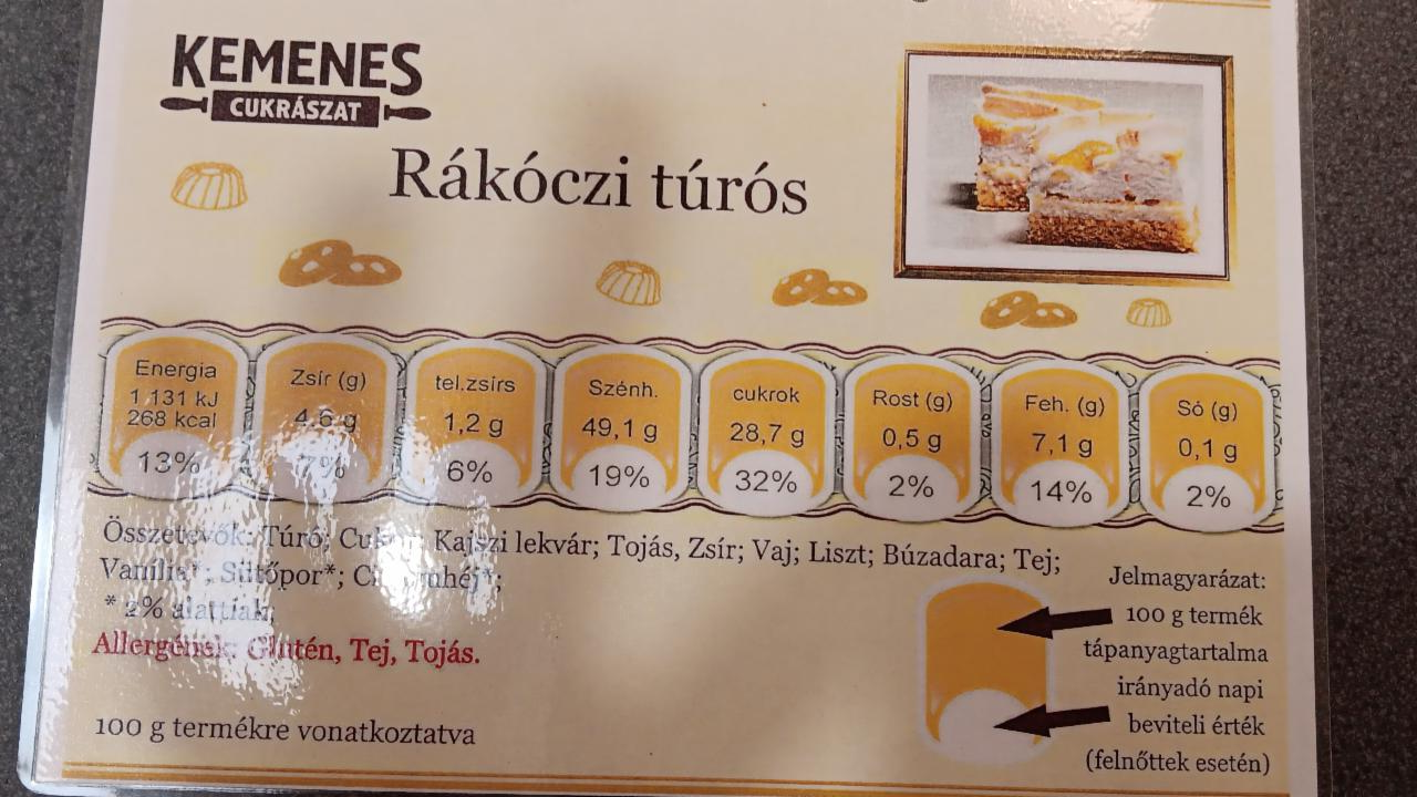 Képek - Rákóczi túrós Kemenes cukrászat