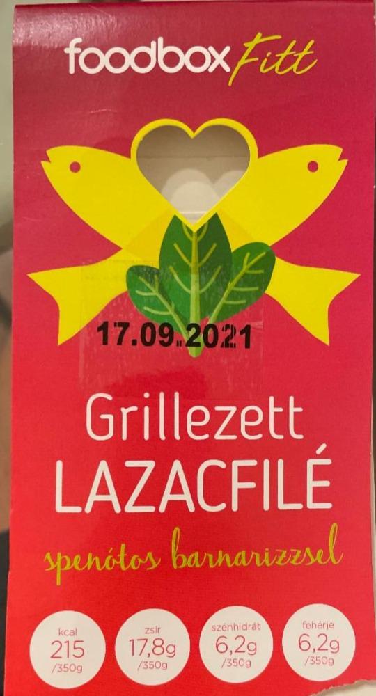 Képek - Grillezett Lazacfilé spenótos barnarizzsel Foodbox Fitt