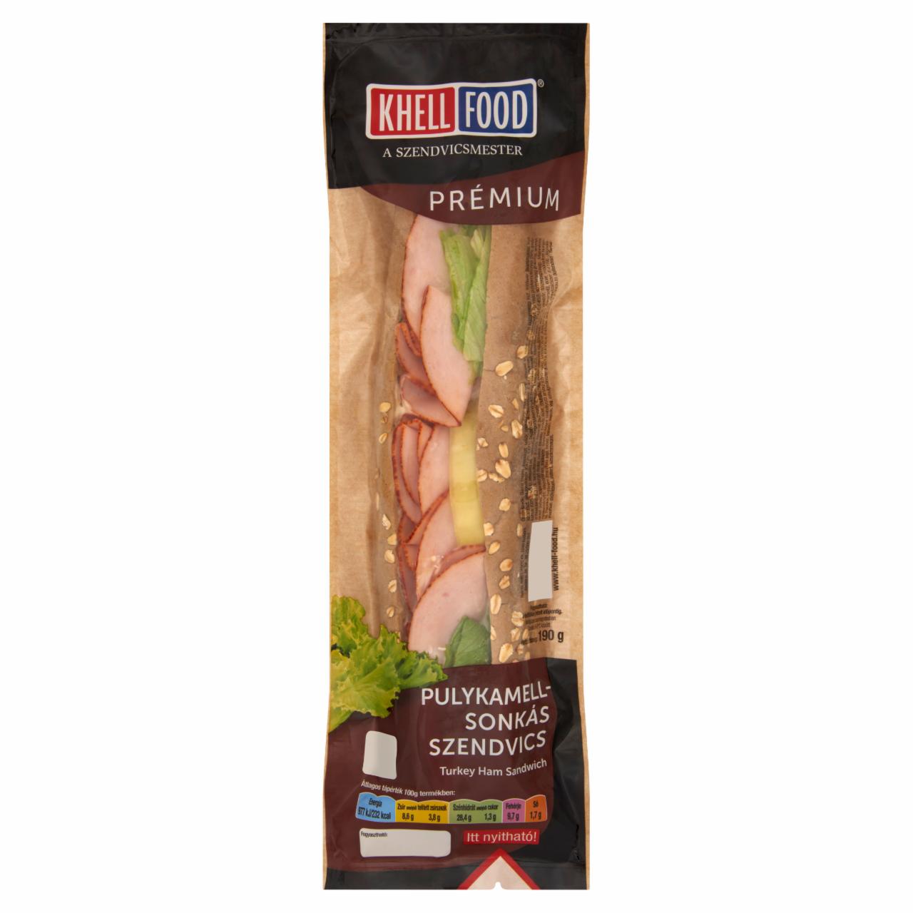 Képek - Khell-Food Prémium pulykamell-sonkás szendvics 190 g