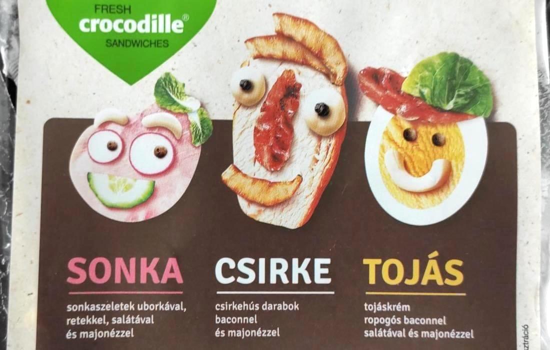 Képek - Sonka, csirke, tojás szendvics Crocodille