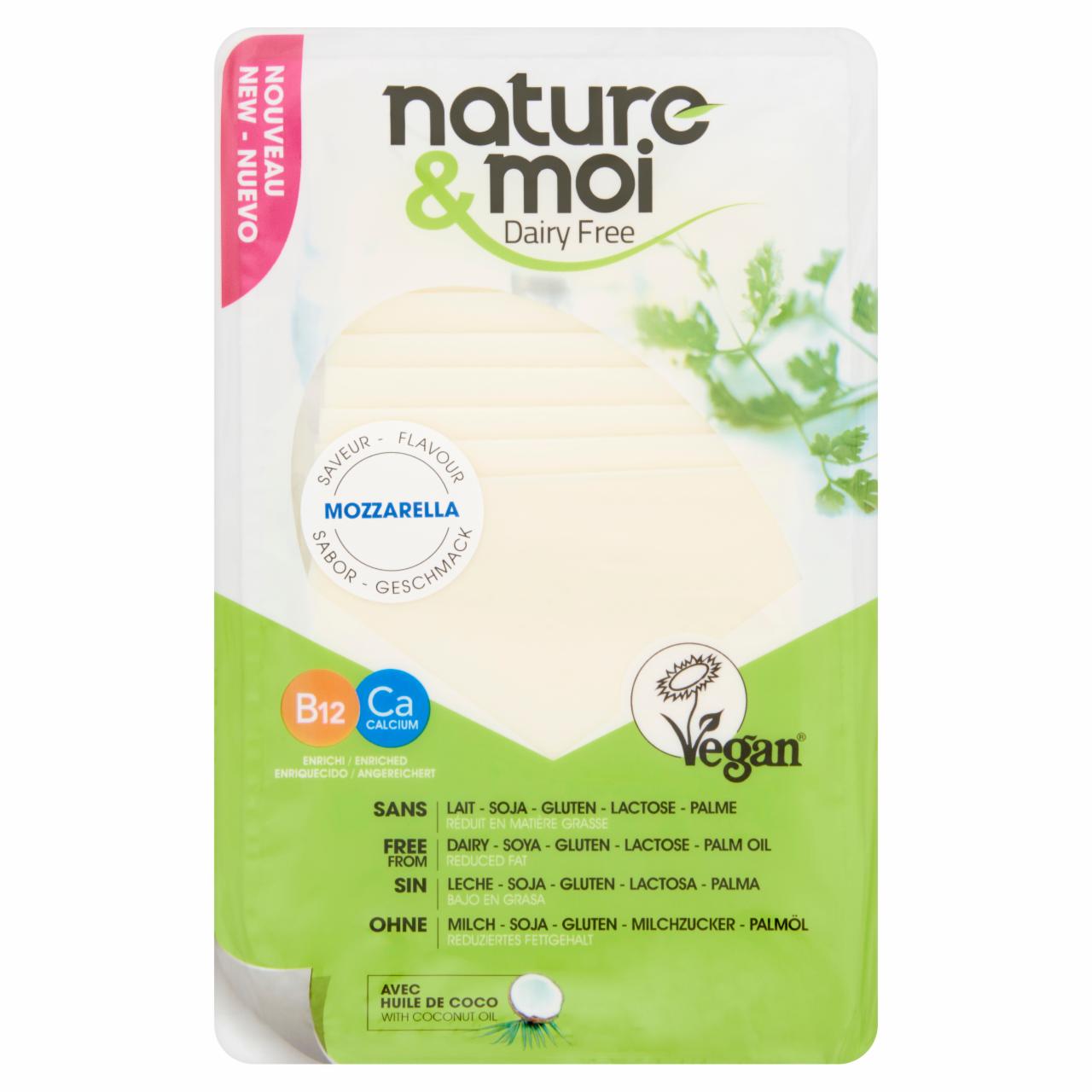 Képek - Nature & Moi szeletelt vegetáriánus specialitás mozzarella ízesítéssel 200 g