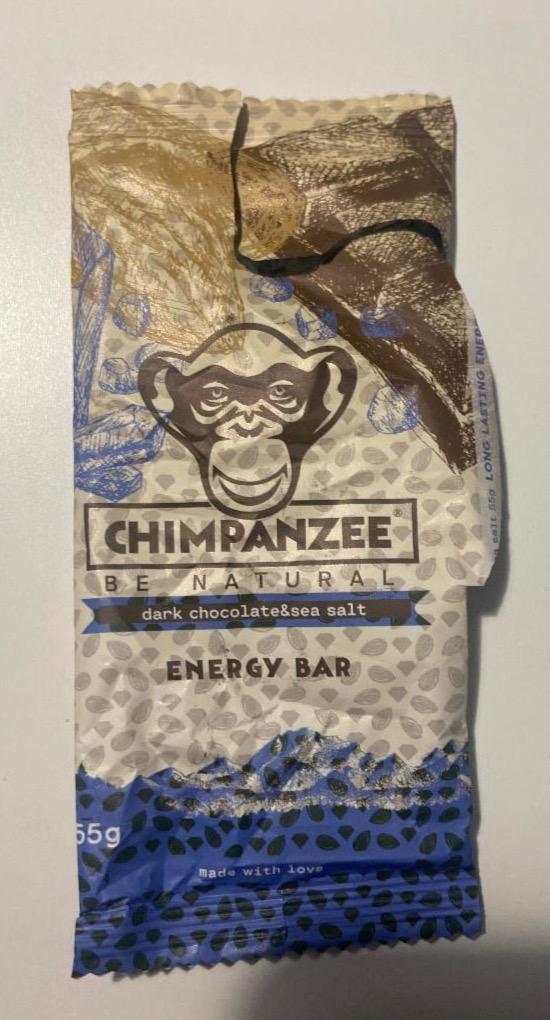 Képek - Dark chocolate & sea salt energy bar Chimpanzee