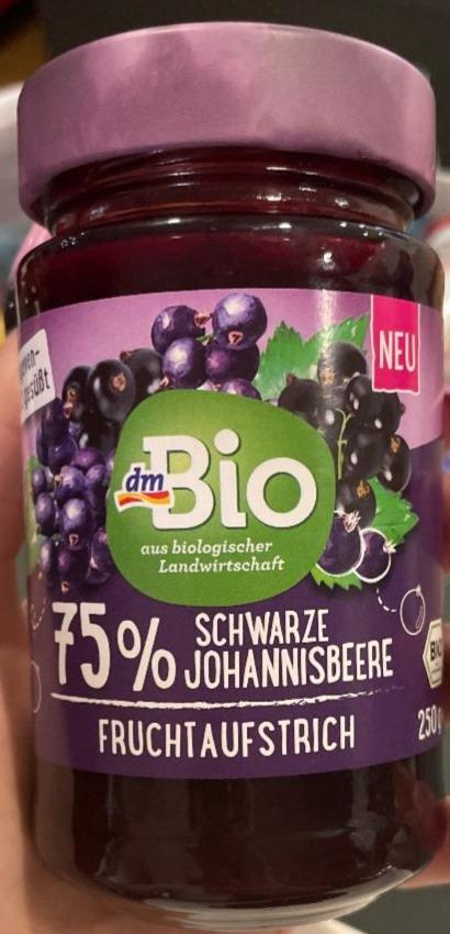 Képek - 75% Schwarze johannisbeere fruchtaufstrich dmBio